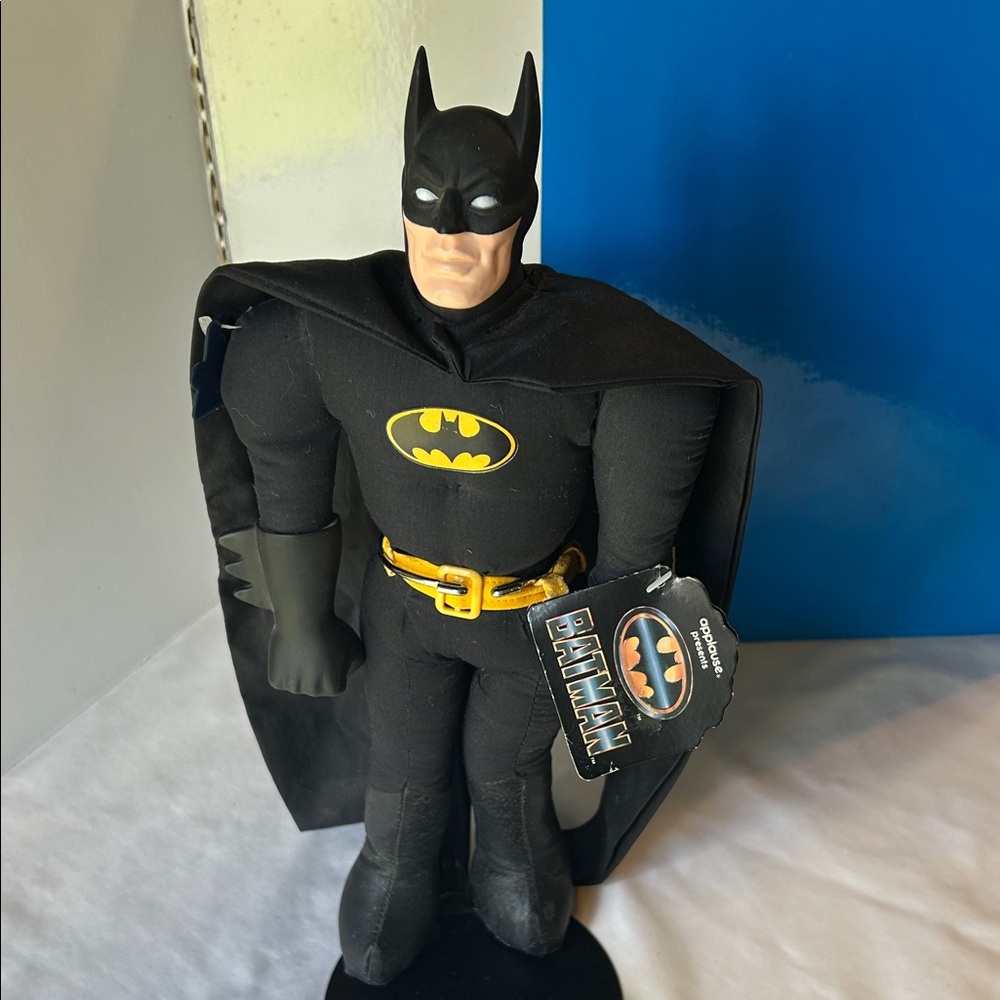 Classic Black Batman Kids Superhero Costume Plush Figure